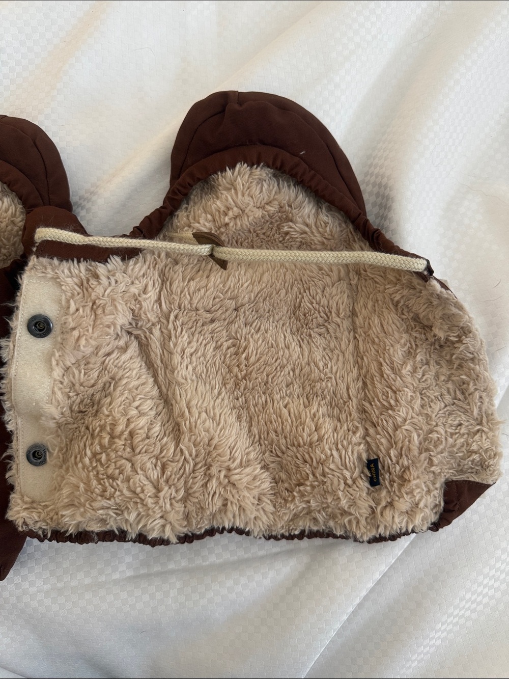 Elmer Brown Quilted Mittens - Picture 3 of 4